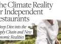 New James Beard Foundation Campaign, Climate Solutions for Restaurant Survival, Ignites Chef-led Effort for Federal Action on Climate Change