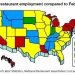 Speed of U.S. Restaurant Employment Recovery Varies Significantly by State