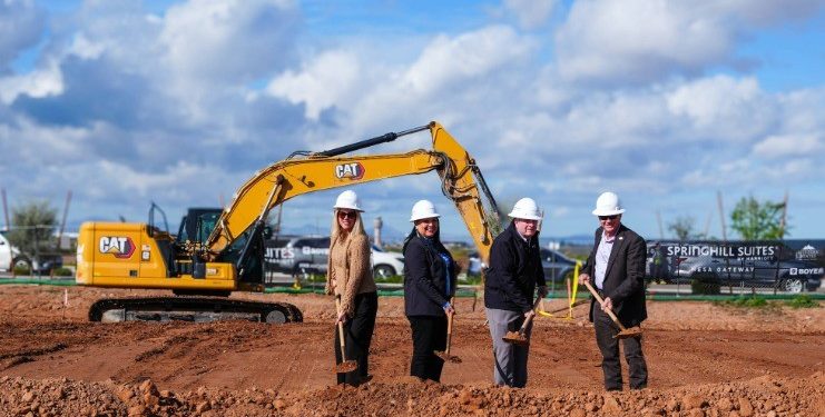SpringHill Suites by Marriott Mesa Gateway Breaks Ground